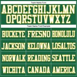 Custom Kelly Green Gold-White Mesh Authentic Football Jersey Custom Kelly Green Gold-White Mesh Authentic Football Jersey