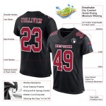 Custom Black Cardinal-White Mesh Authentic Football Jersey Custom Black Cardinal-White Mesh Authentic Football Jersey